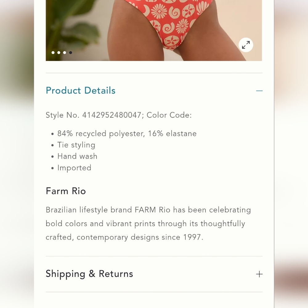 Farm Rio One Piece Swimsuit - Picture 5 of 9